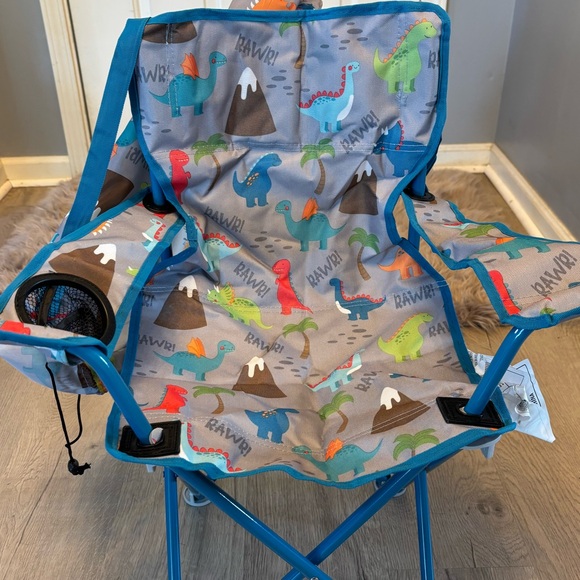 Toys | Dinosaur Print Kids Outdoor Foldinglawncamping Chair | Poshmark